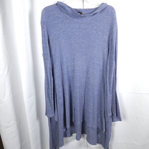 We The Free People Purple Cowl Neck Sweater Womens Large